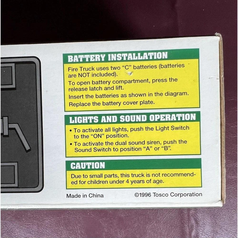 BP Aerial Tower Fire Truck - 1996 Collector's Edition‎ - In Box Works